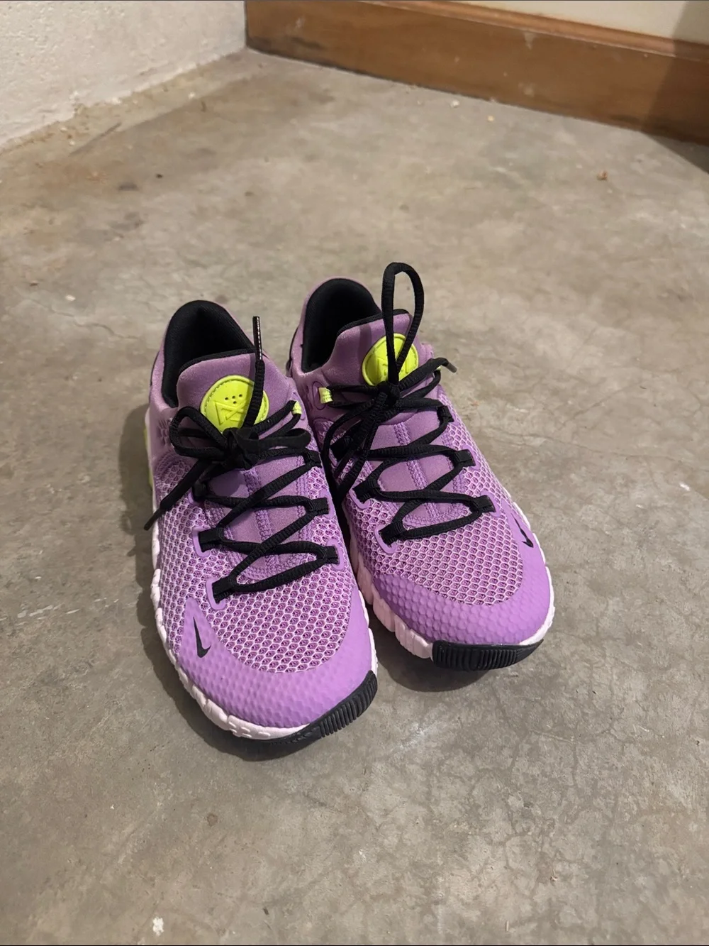 Nike Purple and Lime Green Lightweight Sneakers